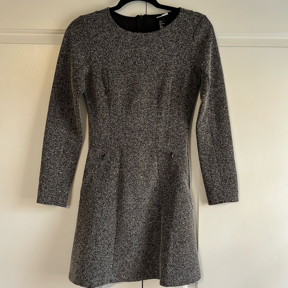 H&M Grey Tweed Dress